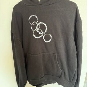 Taylor Swift Black Eras Tour Hoodie Bracelets Music Pop Swifty Tour Concert XL
